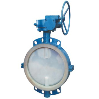 Rubber lining, fluorine-butterfly butterfly valve