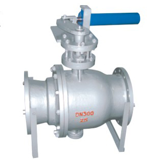 Fixed ball valve discharge