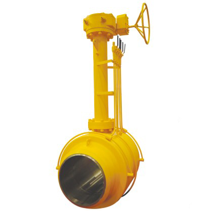All welded directly buried type ball valve
